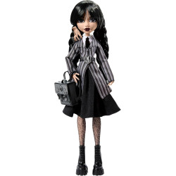 Monster High Wednesday Doll and Accessories, Collectible in Nevermore Academy Uniform