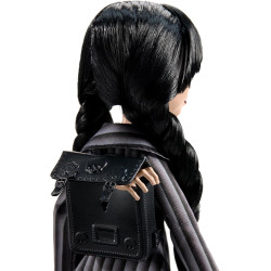 Monster High Wednesday Doll and Accessories, Collectible in Nevermore Academy Uniform