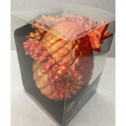 HGL 3D Printed Dragon Egg in Dual Colour Red/Orange