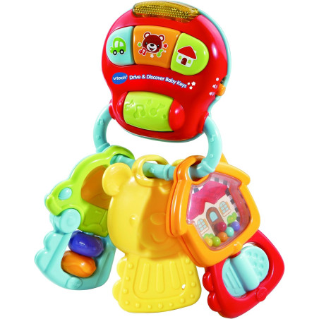 VTech Drive & Discover Keys Rattle Toy with Sounds and Phrases