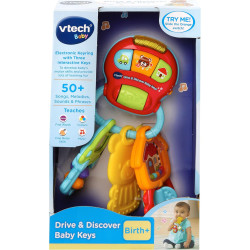 VTech Drive & Discover Keys Rattle Toy with Sounds and Phrases