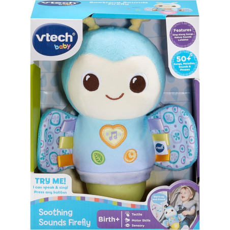 VTech Baby Soothing Sounds Firefly with Lights, Nature Sounds Music and Lullabies