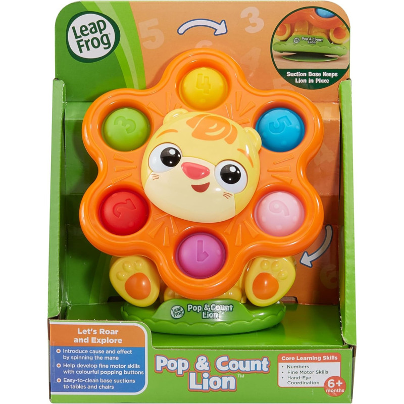 LeapFrog Pop & Count Lion, Sensory Suction Cup Toy