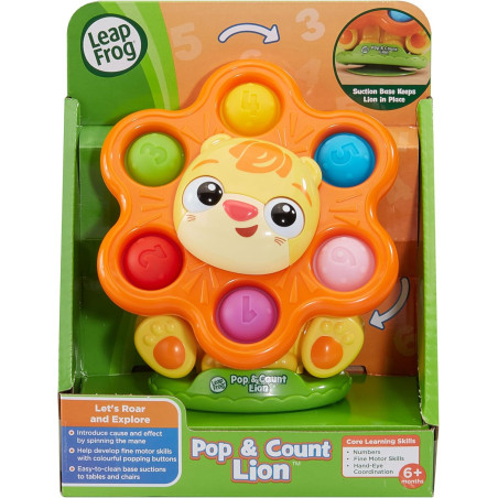 LeapFrog Pop & Count Lion, Sensory Suction Cup Toy