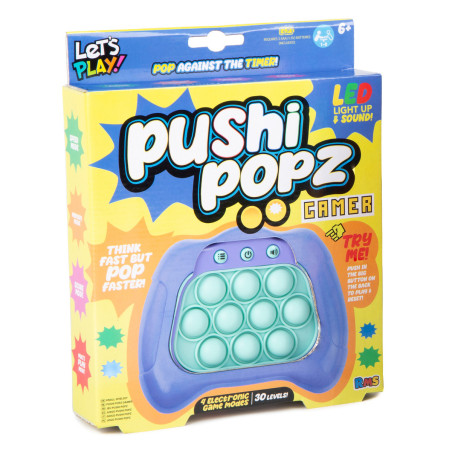 Pushi Popz Gamer Electronic Fidget Game Purple