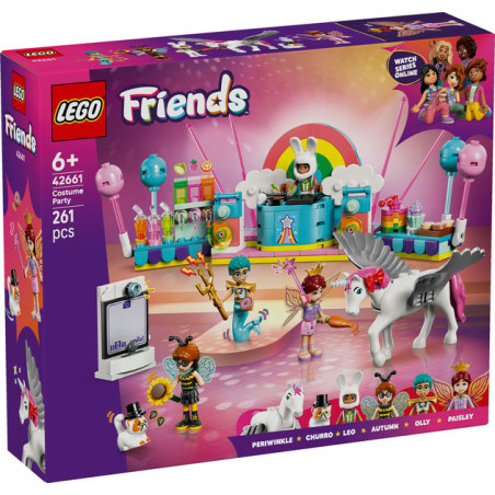 LEGO® Friends Costume Party with Unicorn & Fairy Pretend-Play Building Kit 42661