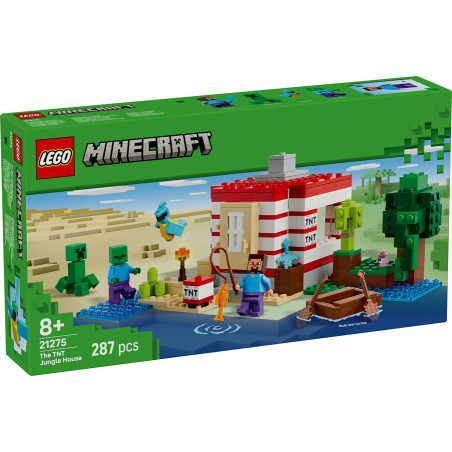 LEGO Minecraft The TNT Jungle House Toy with Figures 21275
