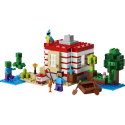 LEGO Minecraft The TNT Jungle House Toy with Figures 21275