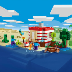 LEGO Minecraft The TNT Jungle House Toy with Figures 21275