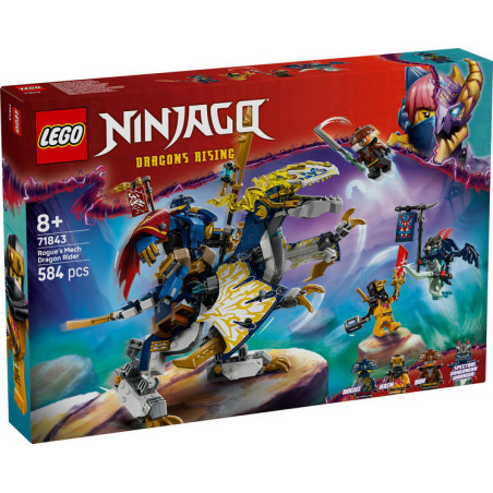 LEGO NINJAGO Rogue's Mech Dragon Rider Ninja Toy Set 71843