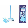 Kandy Toys Plastic Dustpan and Brush 4 Piece Play Pretend Cleaning Set