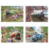 The House of Puzzles -Steaming Along - 4 x 500 Piece Jigsaw Puzzle