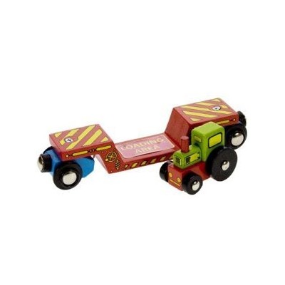 Bigjigs Rail - Tractor Low Loader Bigjigs Rail - Tractor Low Loader