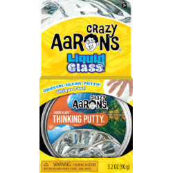 Crazy Aaron's Thinking Putty - Liquid Glass - Crystal Clear Sensory Putty