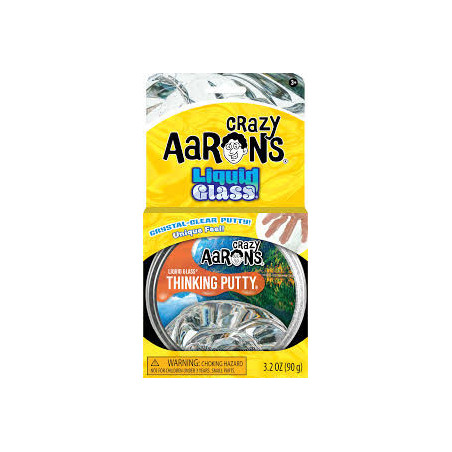 Crazy Aaron's Thinking Putty - Liquid Glass - Crystal Clear Sensory Putty