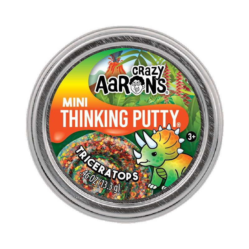 Crazy Aaron's Mini Thinking Putty - Triceratops Sensory Putty
