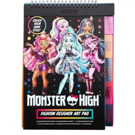 Monster High Fashion Designer Art Pad Monster High Dolls Art Pad Stickers