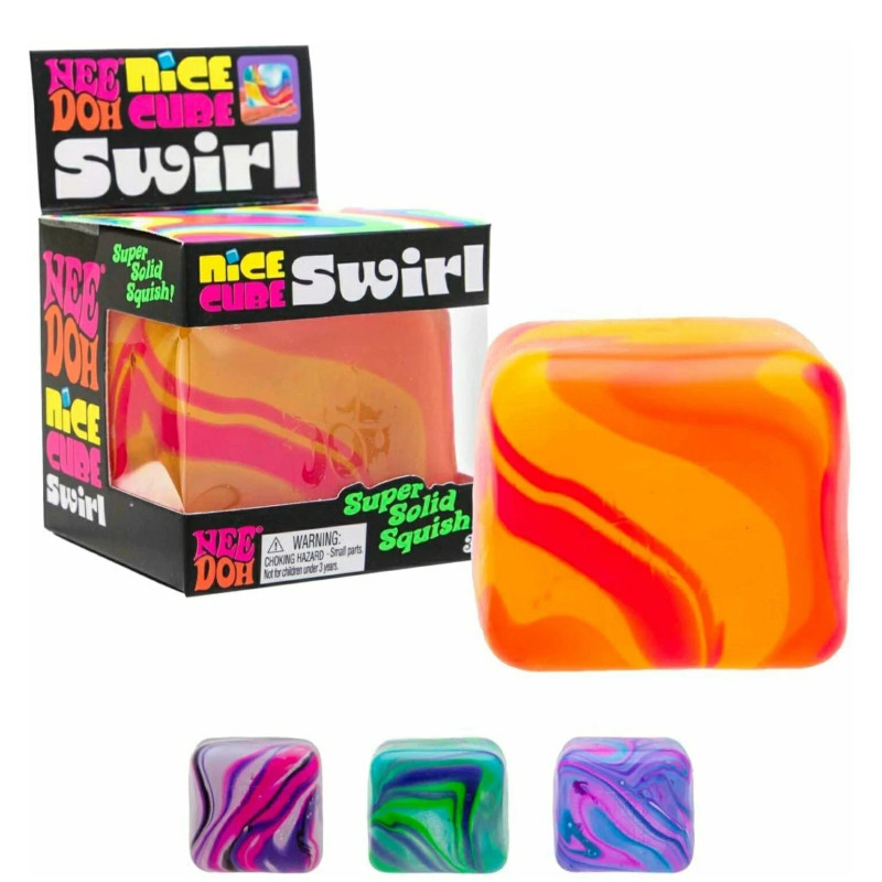 Needoh Super Solid Squish Colorful Twister Nice Cube Swirl Assortment Needoh Super Solid Squish Colorful Twister Nice Cube Swirl Assortment