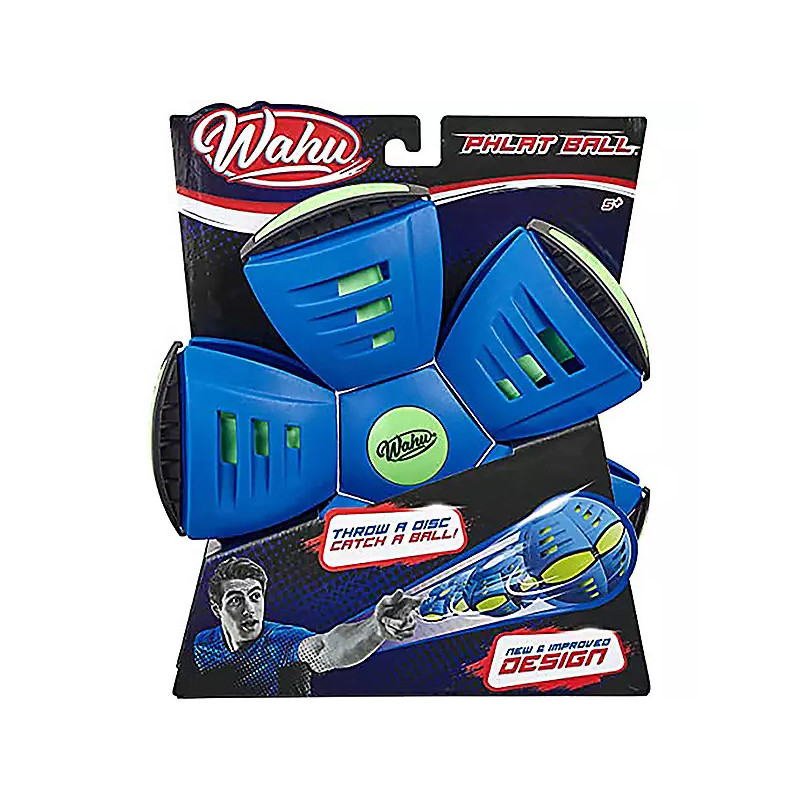 Phlat Ball Classic - Transforming Outdoor Ball Toy - Blue by Wahu