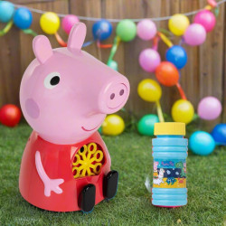 Peppa Pig Indoor Outdoor Fun Kids Party Bubble Machine - Pink