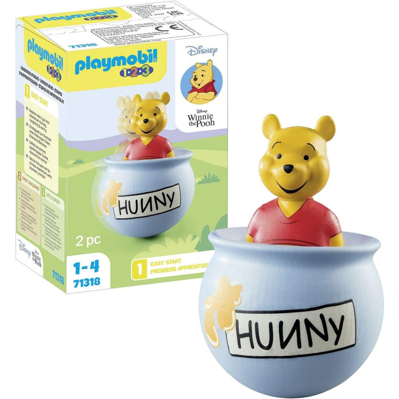 Playmobil 1.2.3 Disney: Winnie's Counter Balance Honey Pot, Winnie-the-Pooh 71318