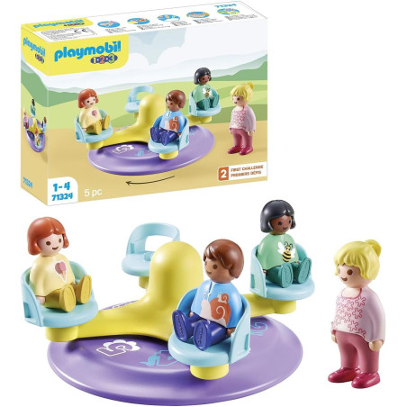 Playmobil 1.2.3 Number-Merry-Go-Round 71324