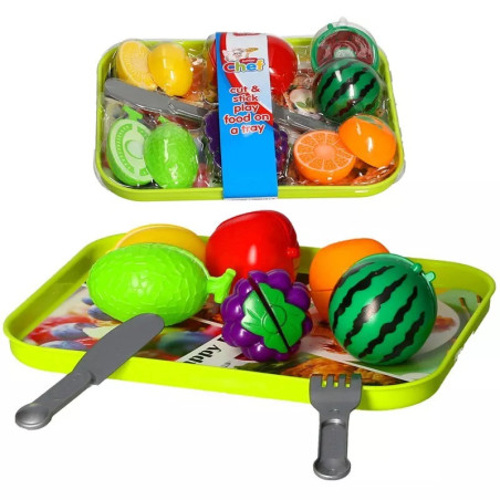 Cutting Food Stick Together Play Food Junior Chef Pretend Kitchen Toys