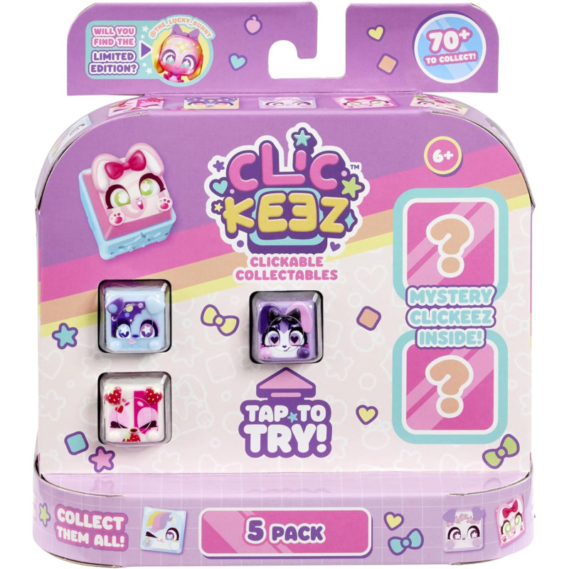 Clickeez: Multipack Includes 5 Clickable Keyboard Collectibles!