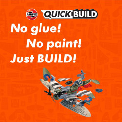 Airfix QUICKBUILD Model Aircraft Kits - J6045 D-Day Spitfire Model Building Kit for Kids 6+