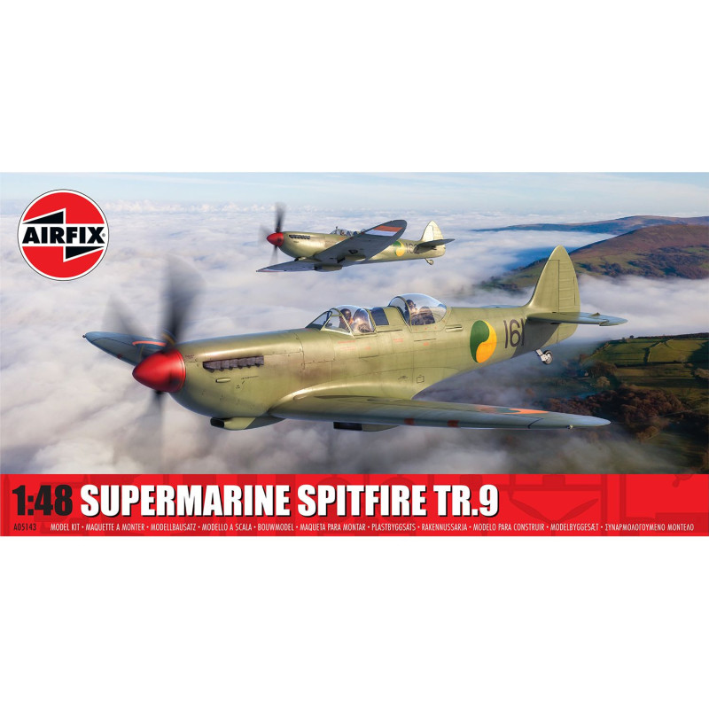 Airfix A05143 Supermarine Spitfire Tr.9 Model Aircraft Kit 1:48 Scale Airfix A05143 Supermarine Spitfire Tr.9 Model Aircraft Kit 1:48 Scale