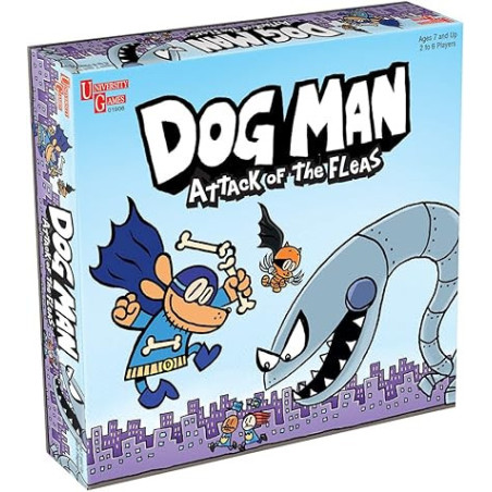 University Games Dog Man Attack of the Fleas Board Game