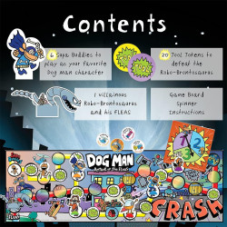 University Games Dog Man Attack of the Fleas Board Game