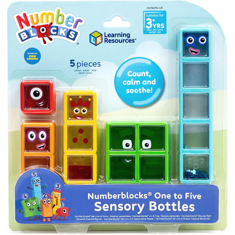 Learning Resources Numberblocks One to Five Sensory Bottles Learning Resources Numberblocks One to Five Sensory Bottles