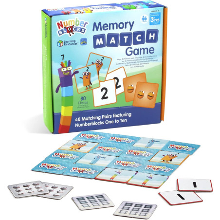 Learning Resources Numberblocks Memory Match Game