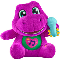Barney's World Tall Soft Plush Toy 10.5 -inch Figure with Sounds
