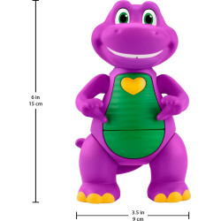 Barney's World Fisher-Price Toddler Musical Toy Heart Hands Figure, 5.7 Inches Tall with Lights