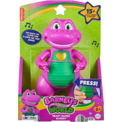 Barney's World Fisher-Price Toddler Musical Toy Heart Hands Figure, 5.7 Inches Tall with Lights