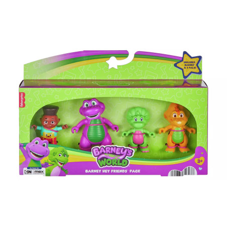 Barney's World Fisher-Price Barney Hey Friends Pack with 4 Figures
