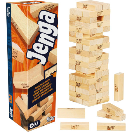 Official Hasbro Games Jenga Game with Digital Die