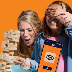 Official Hasbro Games Jenga Game with Digital Die