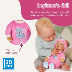 BABY Born for babies Sleepy Pink Soft 30cm Pink Fabric Doll