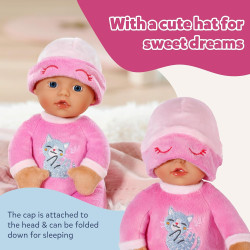 BABY Born for babies Sleepy Pink Soft 30cm Pink Fabric Doll