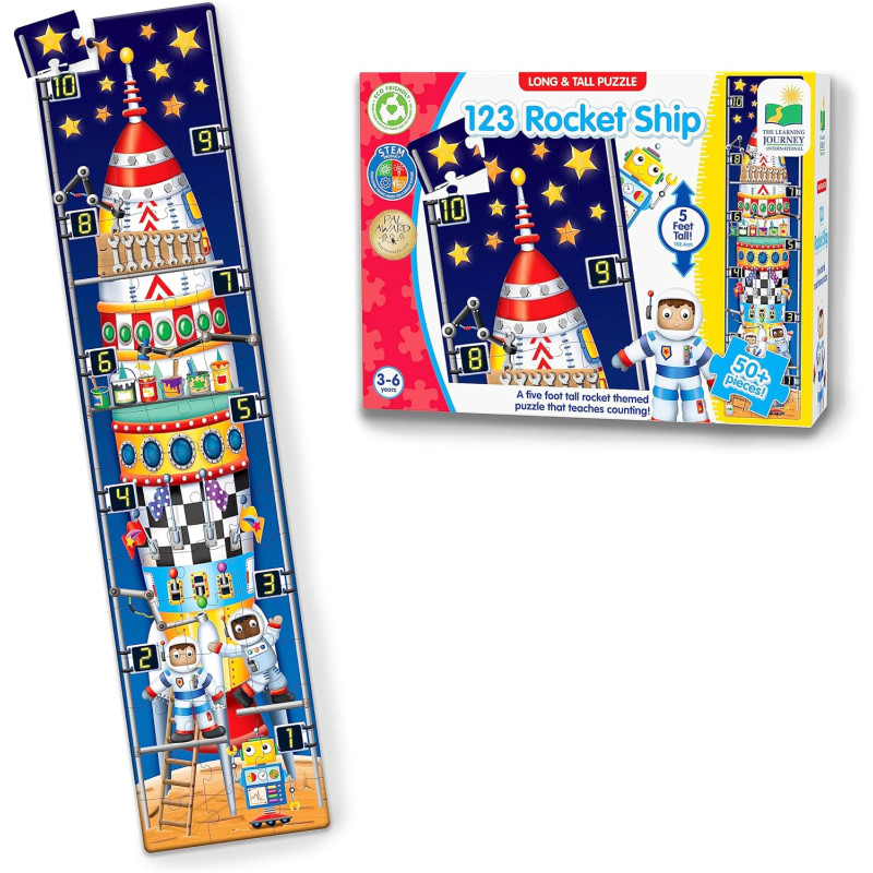 Learning Journey The Long And Tall Floor Puzzle 123 Rocketship Learning Journey The Long And Tall Floor Puzzle 123 Rocketship