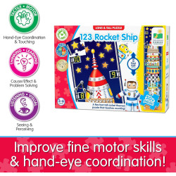 Learning Journey The Long And Tall Floor Puzzle 123 Rocketship