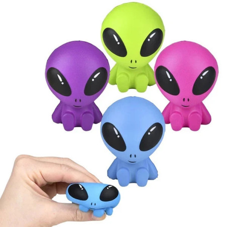 Fidget Squishy Alien Toy –for Stress Relief & Sensory Fun HGL 1 Piece Assortment