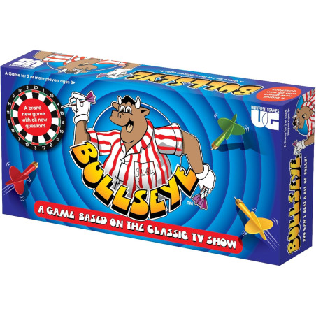 Bullseye Board Game, Classic TV Show Quiz with Magnetic Darts