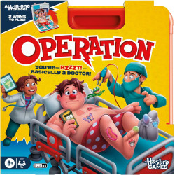 Hasbro Operation Electronic Board Game with All-in-One Carrying Case