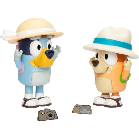 Bluey Figure 2-Pack - On Holiday