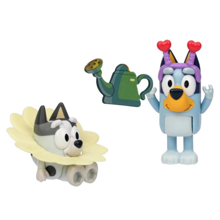 Bluey Figure 2-Pack - Spring Time Bluey & Muffin