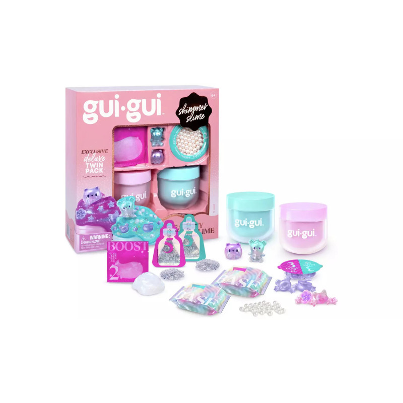 Gui Gui Beautify Your Slime Shimmer Deluxe Duo Pack
